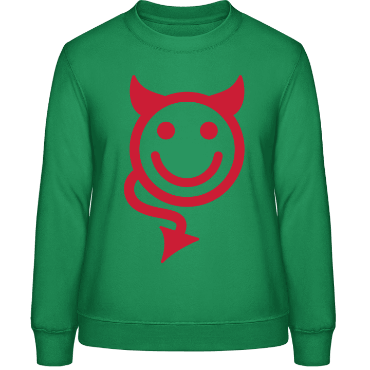 Devil Smiley Icon Sweatshirt för kvinnor contain pic
