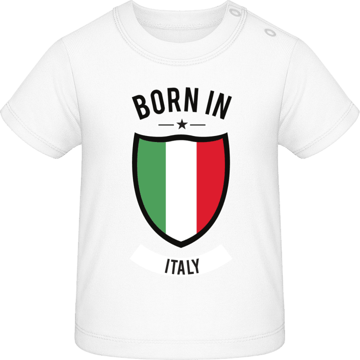 Born in Italy Camiseta de bebé contain pic