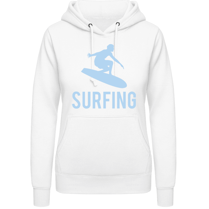 Surfing Logo Sudadera con capucha para mujer contain pic