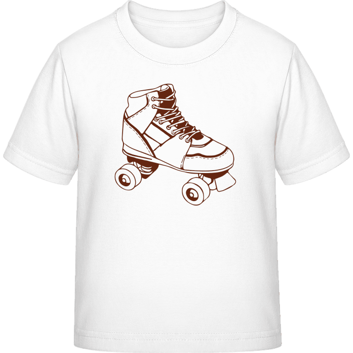 Skates Outline T-skjorte for barn contain pic