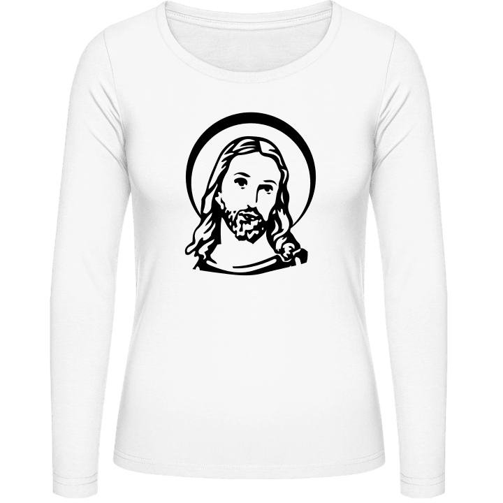 Jesus Icon Symbol T-shirt à manches longues pour femmes contain pic