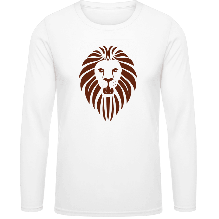 Lion Face Simple Long Sleeve Shirt 0 image