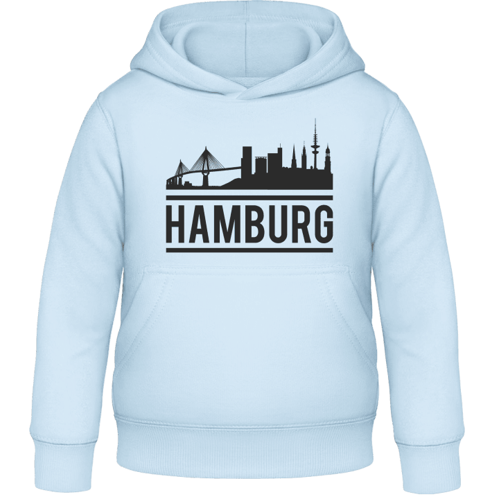 Hamburg City Skyline Kids Hoodie contain pic