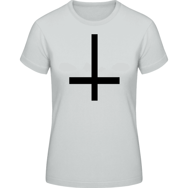 Cross of St Peter Petrine Cross T-skjorte for kvinner contain pic