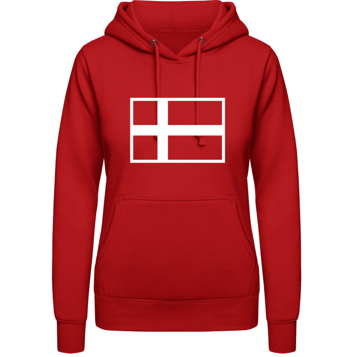 Danimarca Flag Felpa con cappuccio da donna contain pic