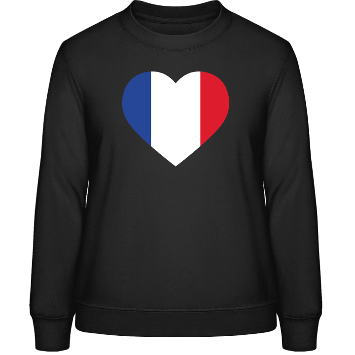 Frankreich Herz Frauen Sweatshirt contain pic