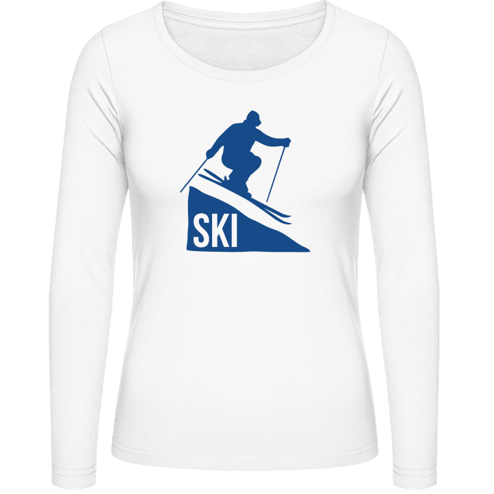 Jumping Ski Frauen Langarmshirt contain pic
