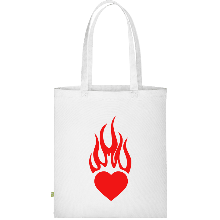 Heart On Fire Stofftasche contain pic