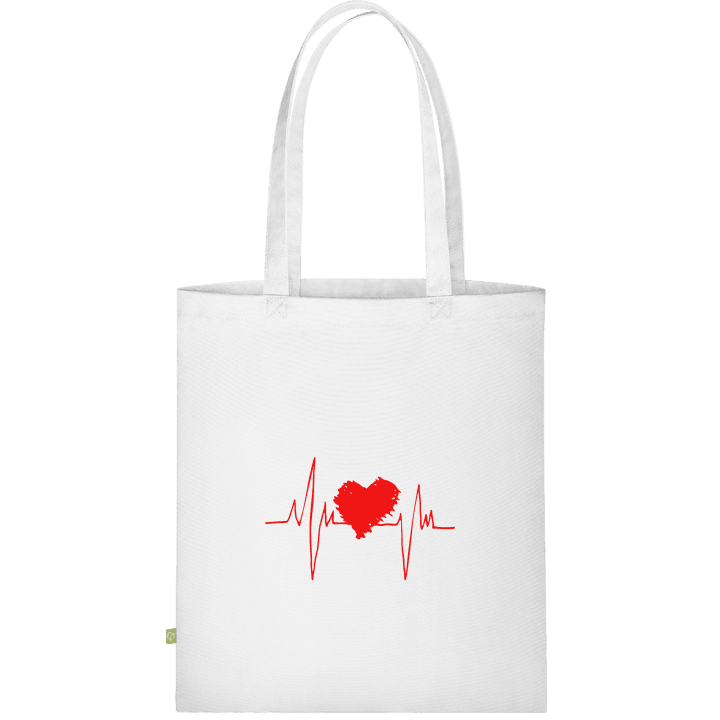 Heartbeat Logo Väska av tyg contain pic