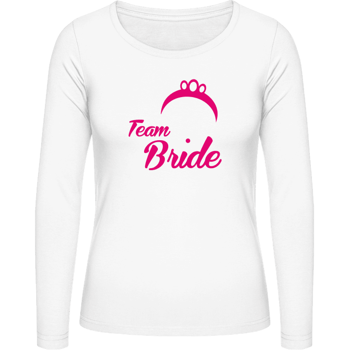 Team Bride Princess Crown Langermet skjorte for kvinner contain pic