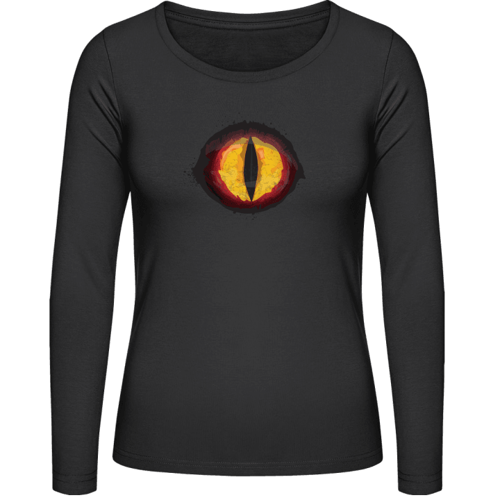 Scary Red Monster Eye T-shirt à manches longues pour femmes 0 image