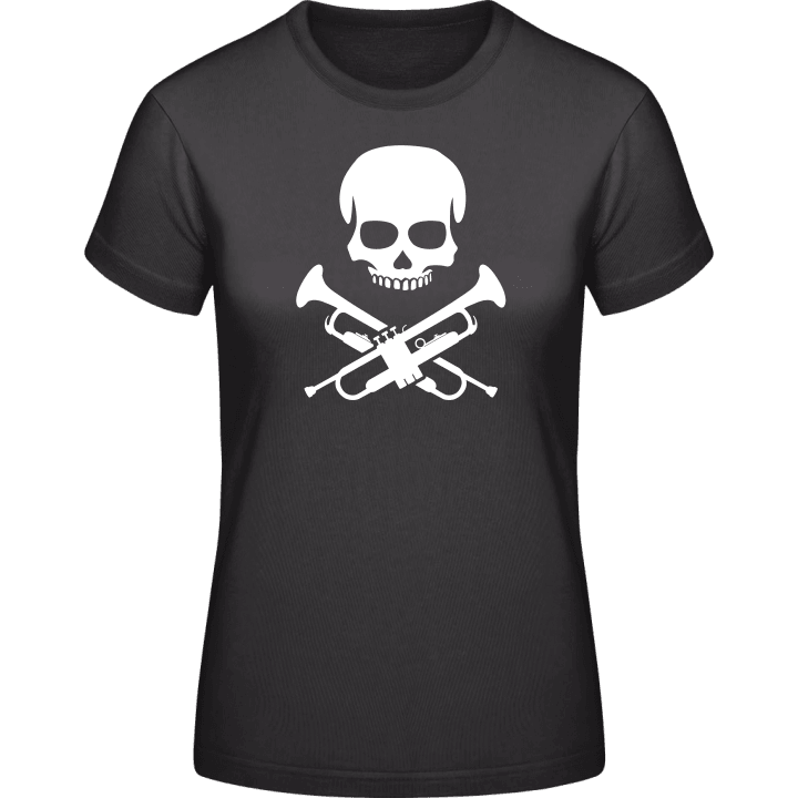 Trumpeter Skull Vrouwen T-shirt contain pic