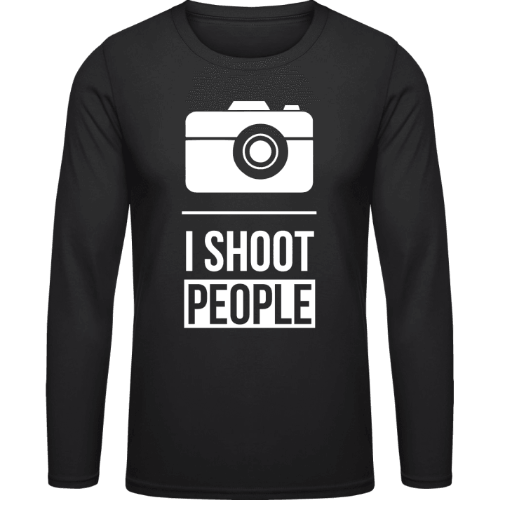 I Shoot People Camera Langermet skjorte contain pic