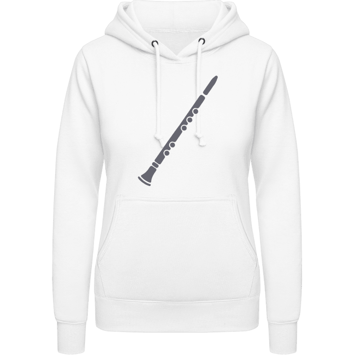 Clarinet Silhouette Women Hoodie contain pic