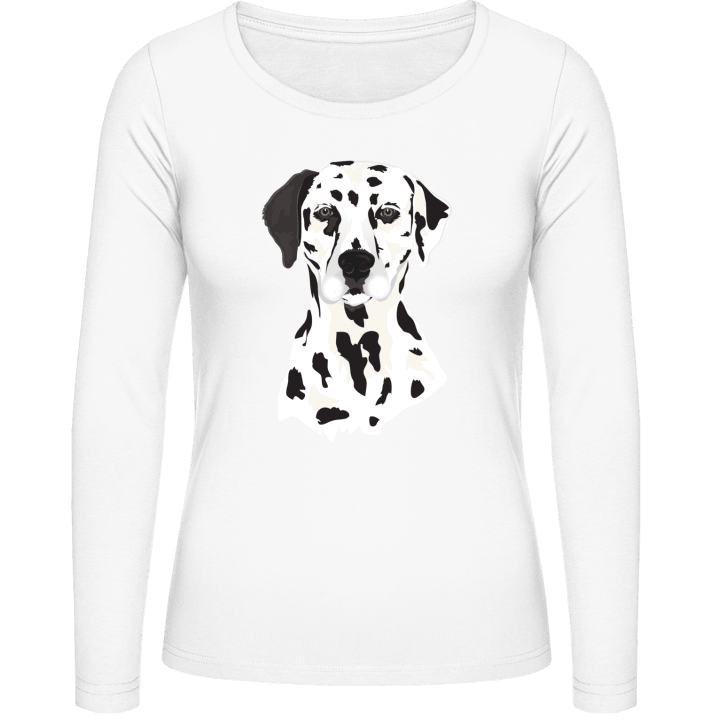 Dalmatian Head Realistic Frauen Langarmshirt 0 image