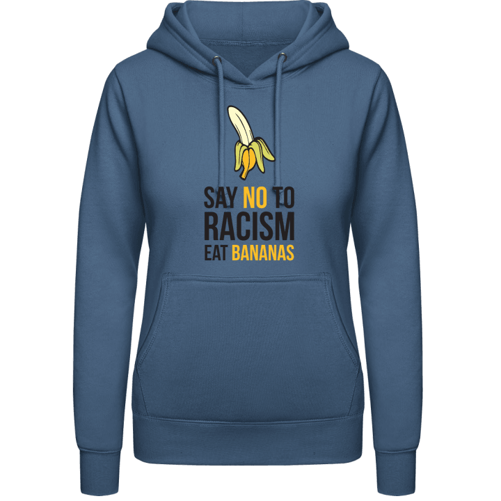 No Racism Eat Bananas Vrouwen Hoodie contain pic
