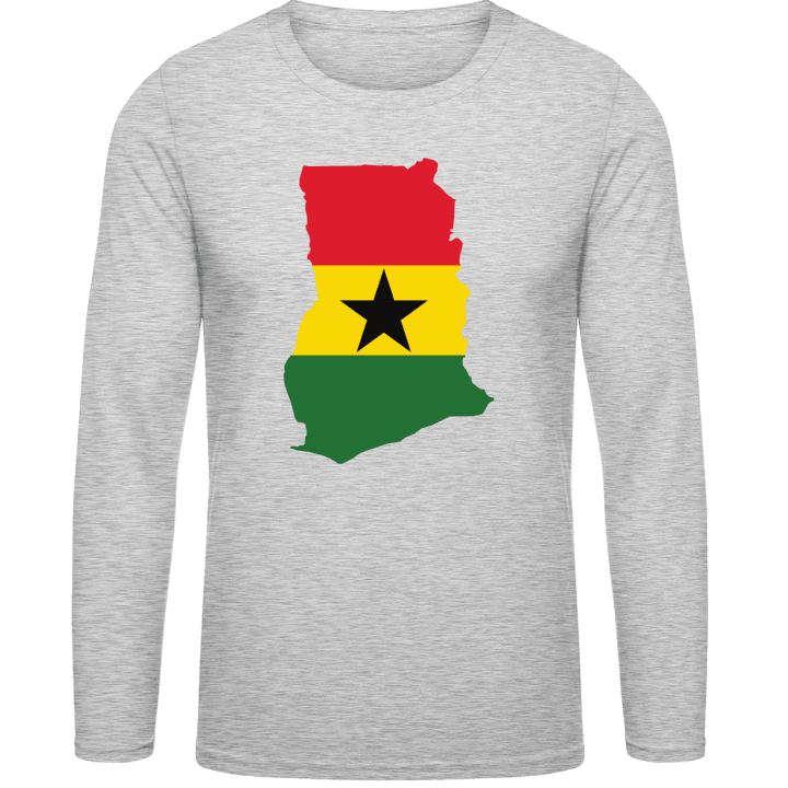 Ghana Map Langarmshirt contain pic
