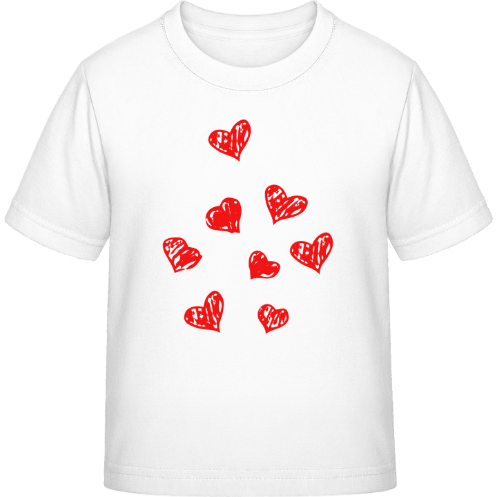 Hearts Drawing Kinderen T-shirt contain pic