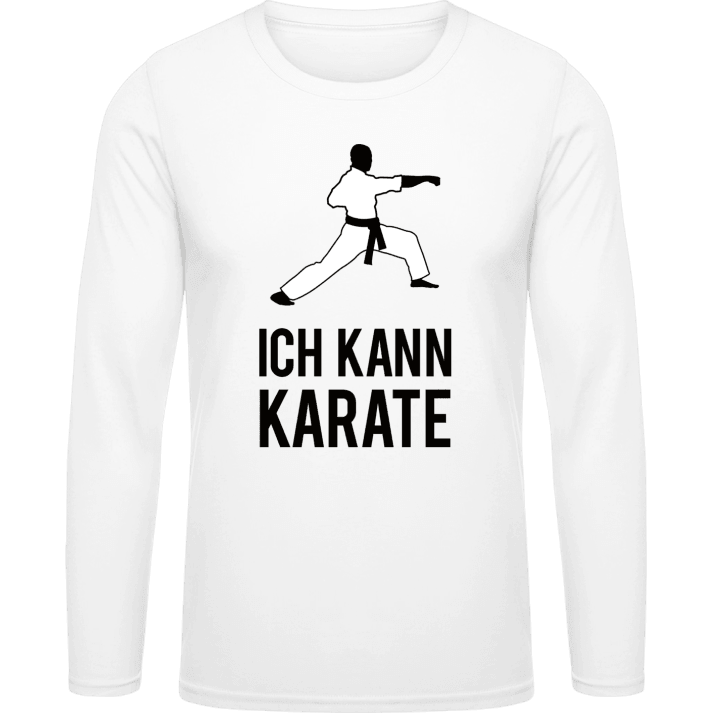 Ich kann Karate Spruch Langarmshirt contain pic