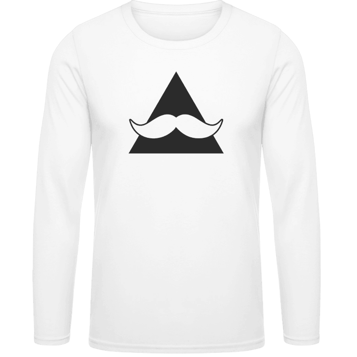 Mustache Triangle Langarmshirt contain pic
