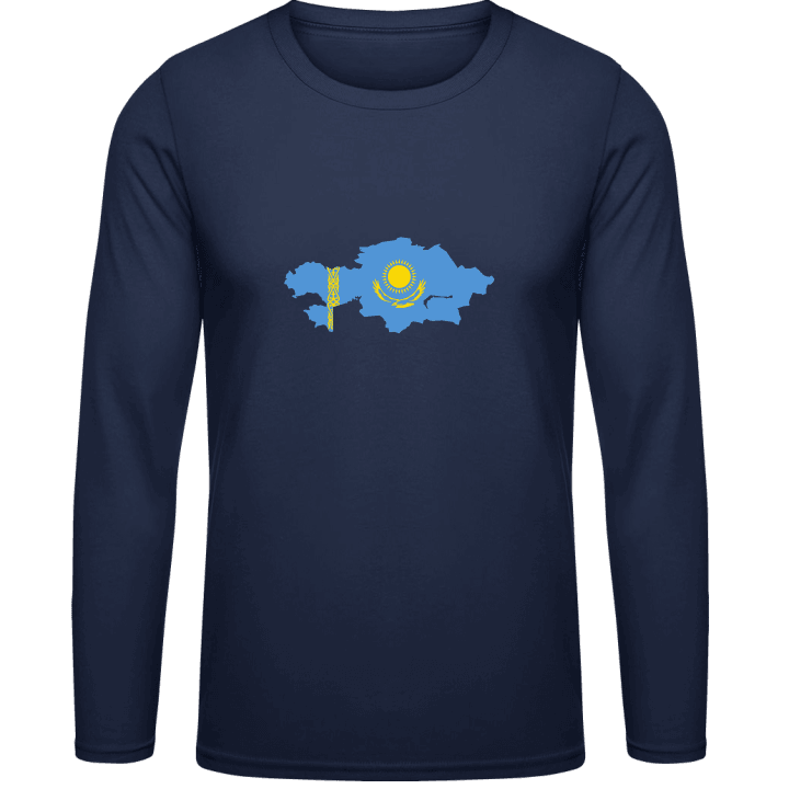Kazakhstan Map T-shirt à manches longues contain pic