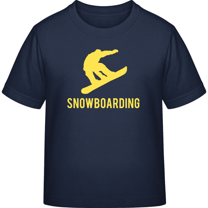 Snowboarding T-skjorte for barn contain pic