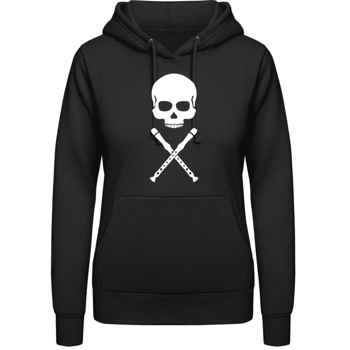 Skull And Recorders Sweat à capuche pour femme contain pic