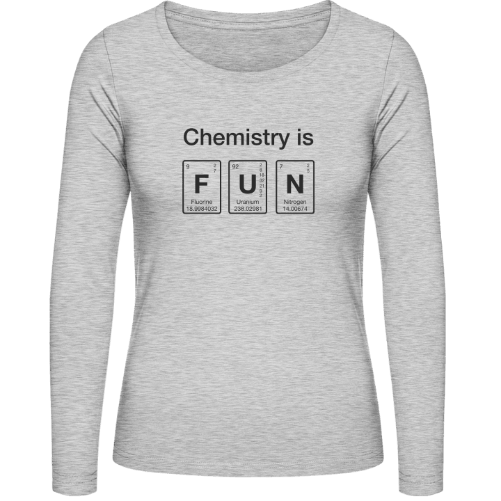 Chemistry Is Fun T-shirt à manches longues pour femmes contain pic