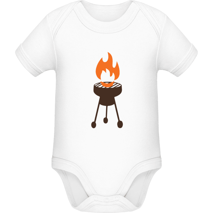 Grill on Fire Baby romper kostym contain pic