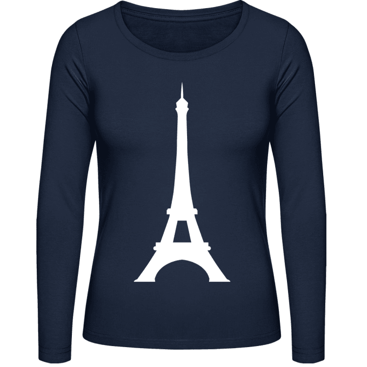 Eiffel Tower Silhouette Camisa de manga larga para mujer contain pic