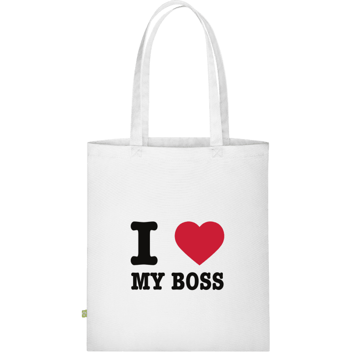 I Love My Boss Stoffen tas contain pic