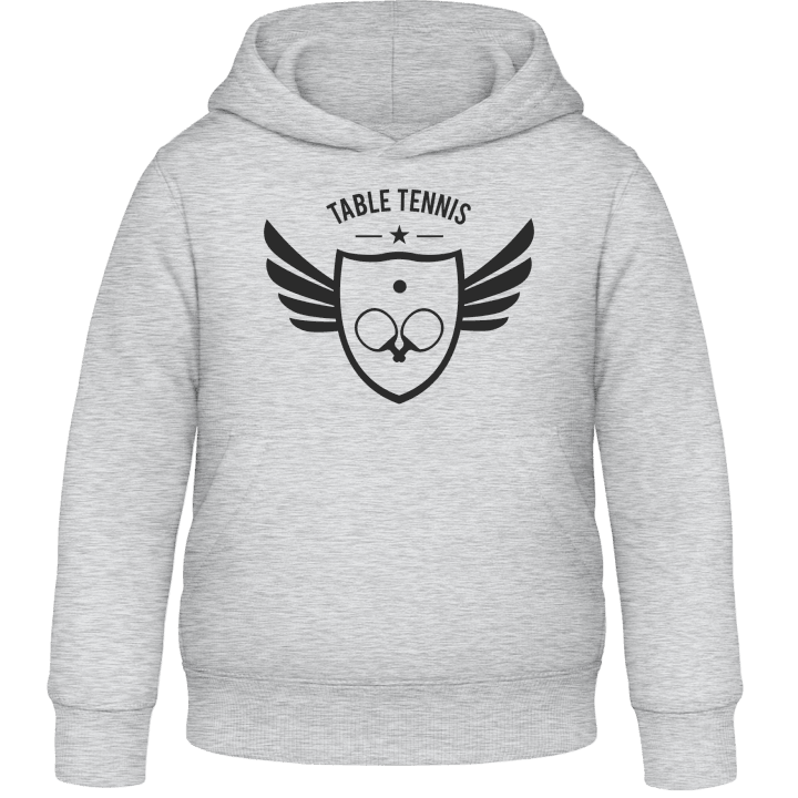 Table Tennis Winged Star Kids Hoodie contain pic