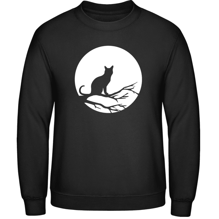 Cat in Moonlight Sweatshirt 0 image