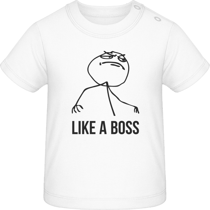 Like A Boss Internet Meme Camiseta de bebé contain pic