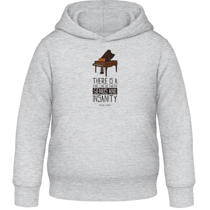 Line Between Genius And Insanity Kids Hoodie contain pic
