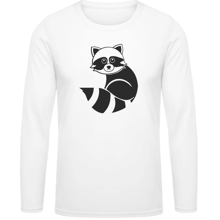 Raccoon Outline T-shirt à manches longues 0 image