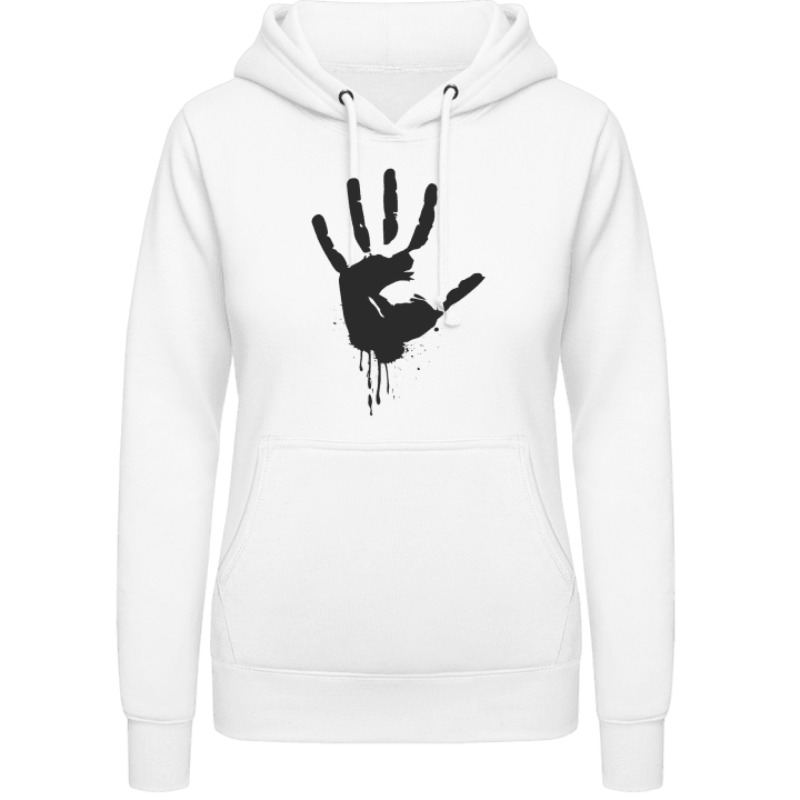 Black Blood Hand Women Hoodie contain pic