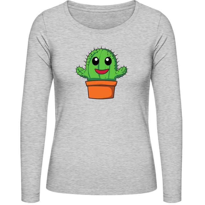 Cute Cactus Comic Women long Sleeve Shirt 0 image