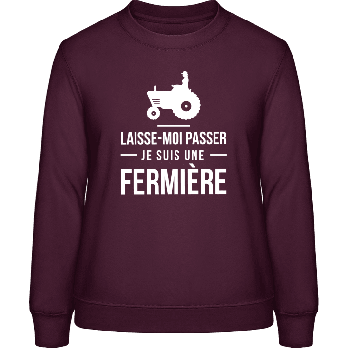 Laisse-Moi Passer Je Suis Une Fermière Women Sweatshirt contain pic