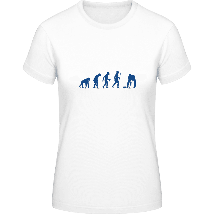 Curling Evolution Frauen T-Shirt contain pic