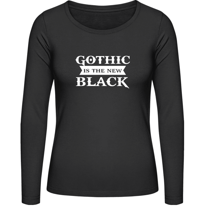 Gothic Is The New Black Vrouwen Lange Mouw Shirt contain pic