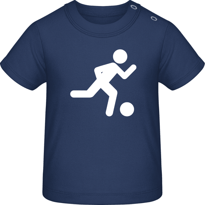 Soccer Player Silhouette Baby T-skjorte 0 image