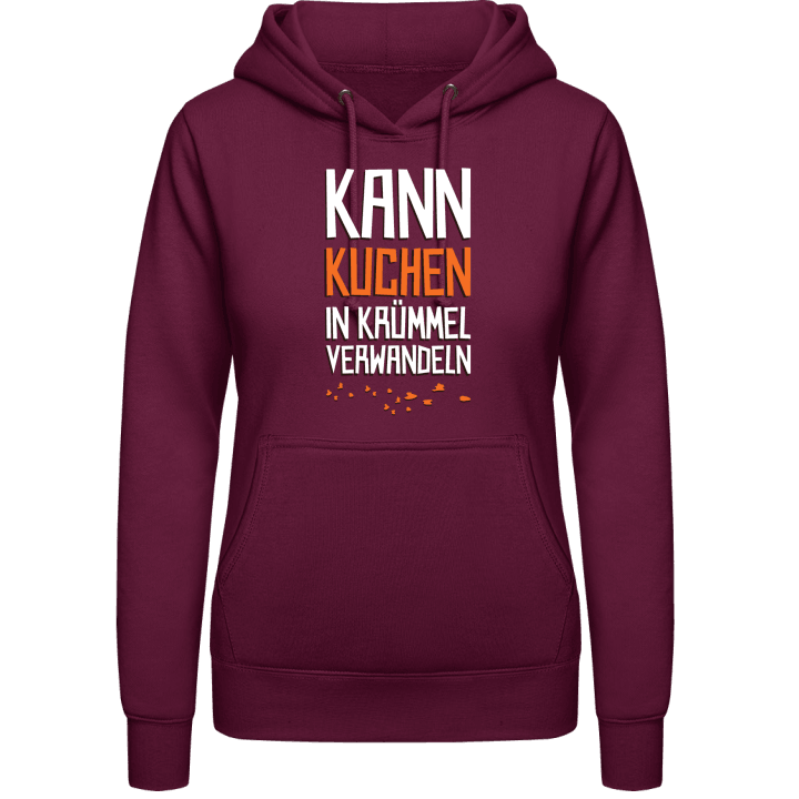 Kann Kuchen in Krümel verwandeln Sweat à capuche pour femme contain pic