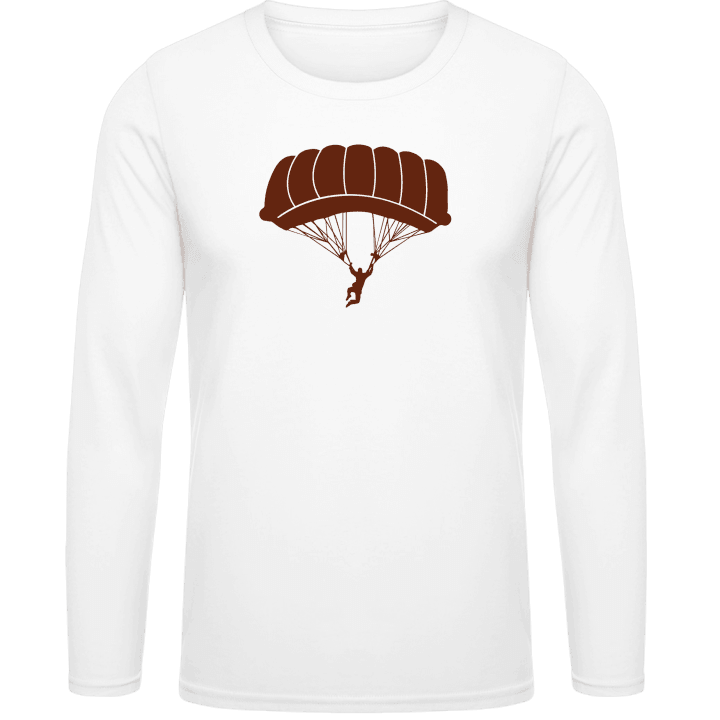 Skydiver Silhouette Langarmshirt contain pic
