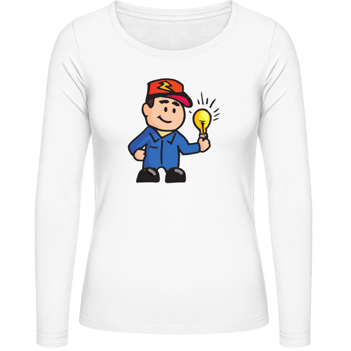 Electrician Comic Vrouwen Lange Mouw Shirt 0 image