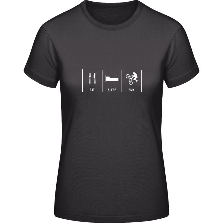 Eat Sleep BMX T-skjorte for kvinner contain pic