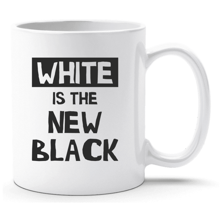 White Is The New Black Slogan Beker 0 image