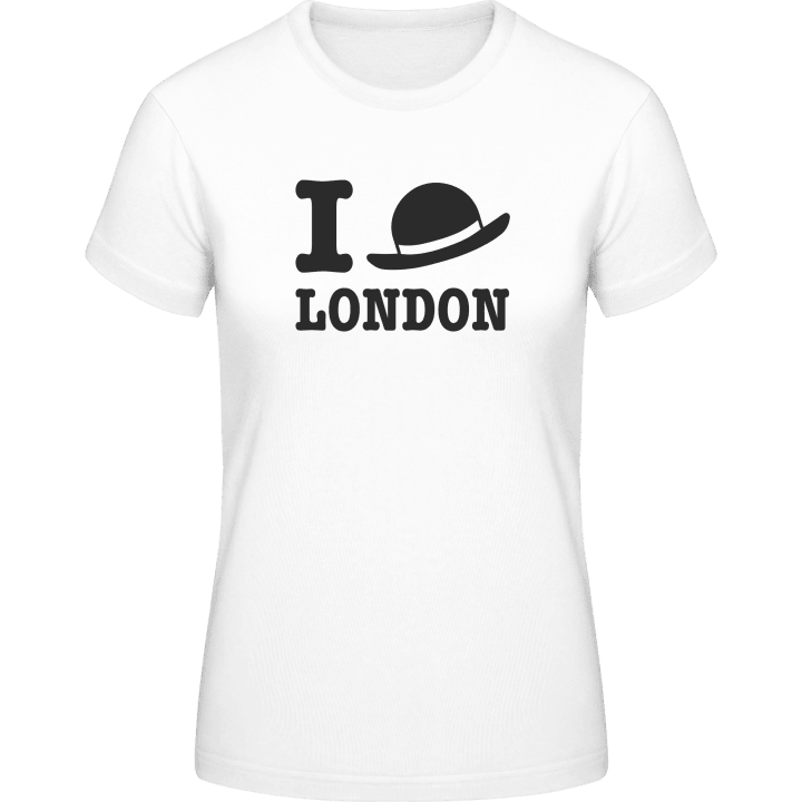 I Love London Bowler Hat Women T-Shirt contain pic
