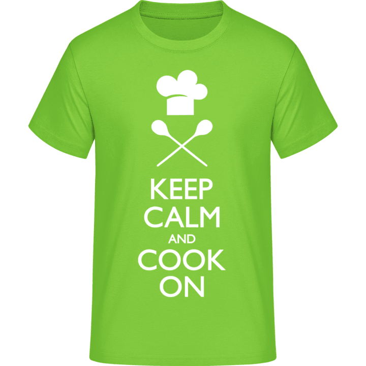 Keep Calm Cook on T-skjorte contain pic