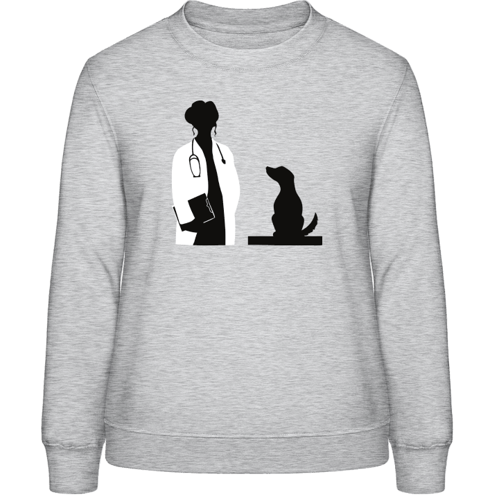 Female Veterinarian With Dog Vrouwen Sweatshirt contain pic